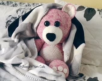 Brandi Bear Crochet Pattern - this is an electronic PDF not the finished bear, amigurumi, stuffed animal, large, intermediate, beginner