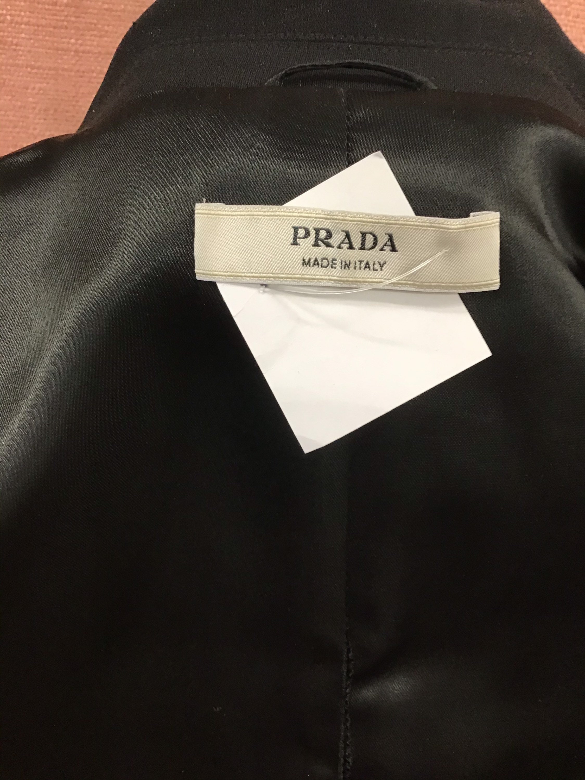 Authentic vintage ladies Prada black tuxedo style blazer | Etsy