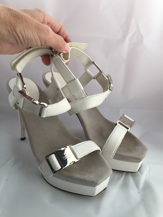 Vintage platform runway Gucci sandals glammy Gucci