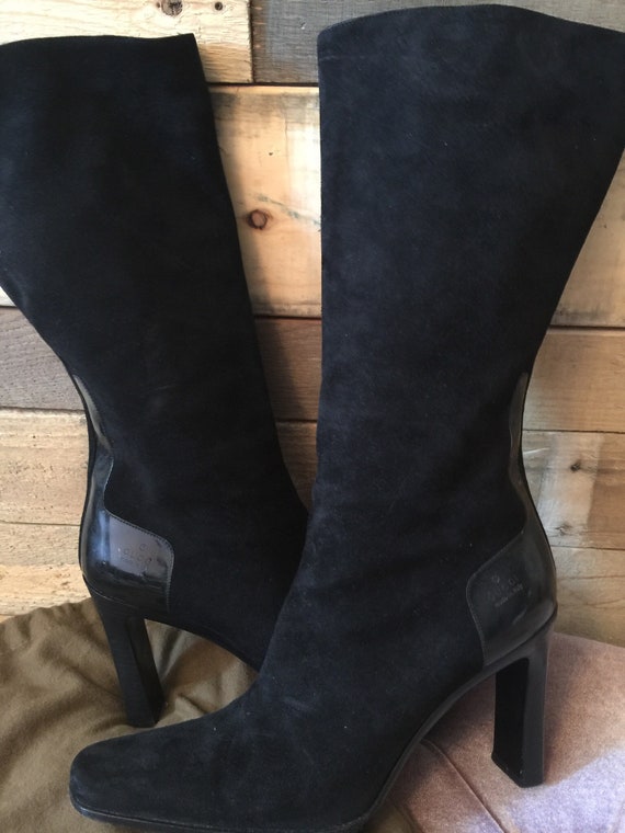suede gucci boots