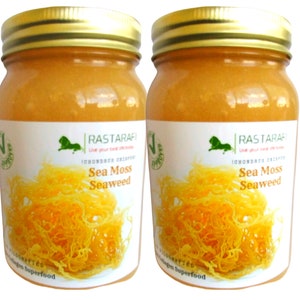 Rastarafi® Sea Moss Gel (Bulk) Irish Moss | 100% Pure Raw Wildcrafted Seamoss Superfood -(Unflavored /Gel) -Buy 2 Get 1 Free