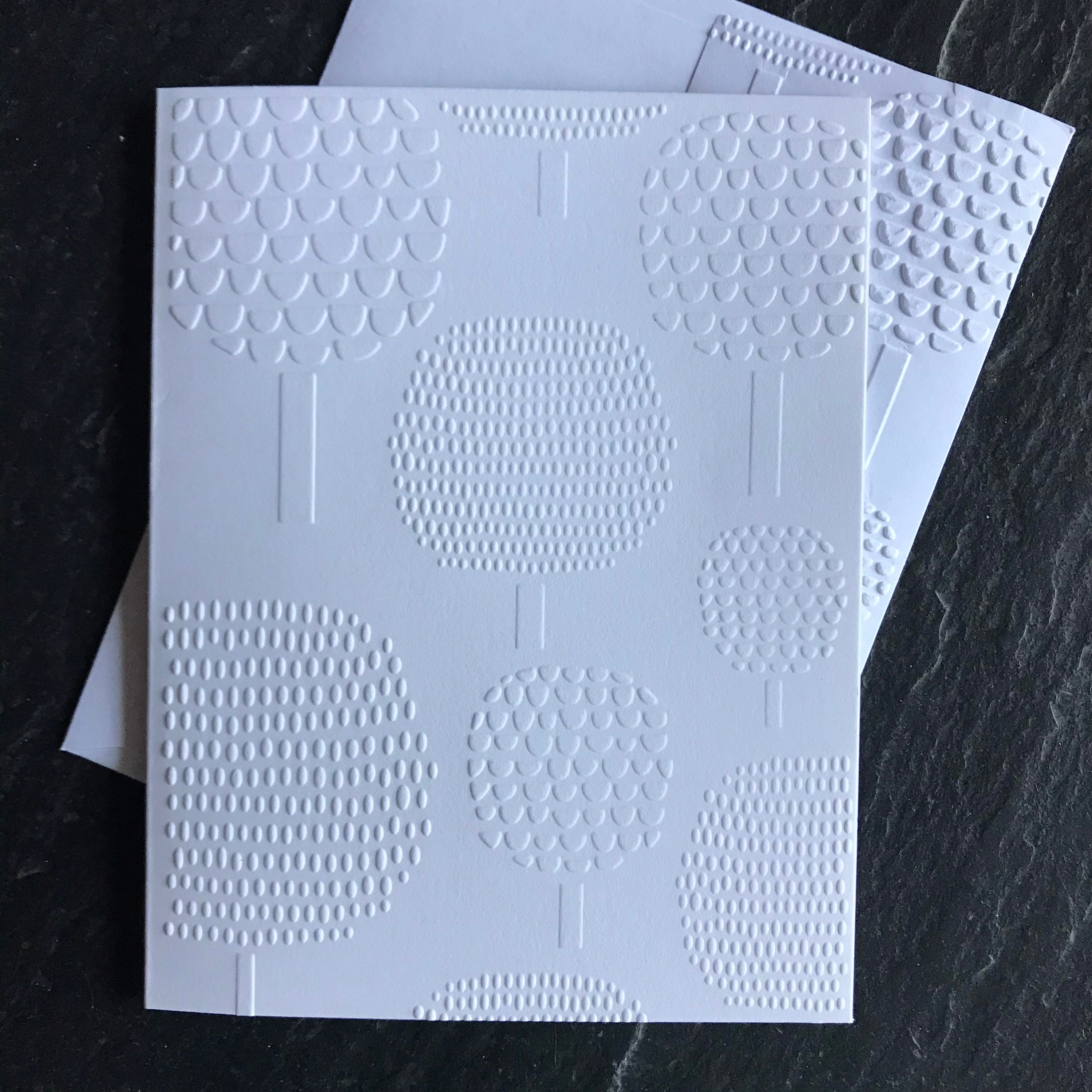 Minimalist Blank Notecards With Trees Set of 5 or 10 Nature - Etsy