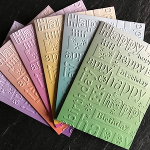 Juego de tarjetas de cumpleaños con relieve, tarjetas de felicitación hechas a mano, surtido de tarjetas de cumpleaños, tarjetas para él o para ella, paquete de tarjetas, tarjetas de cumpleaños al por mayor, paquete de tarjetas