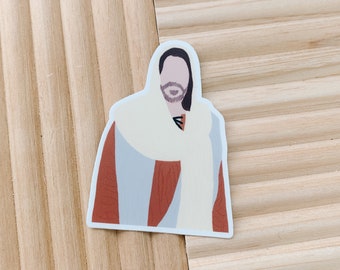 Jesus Christ sticker, religious sticker, laptop sticker, water bottle sticker, lds, mormon, stickers, religion, bible, Savior, Christ, Jesus