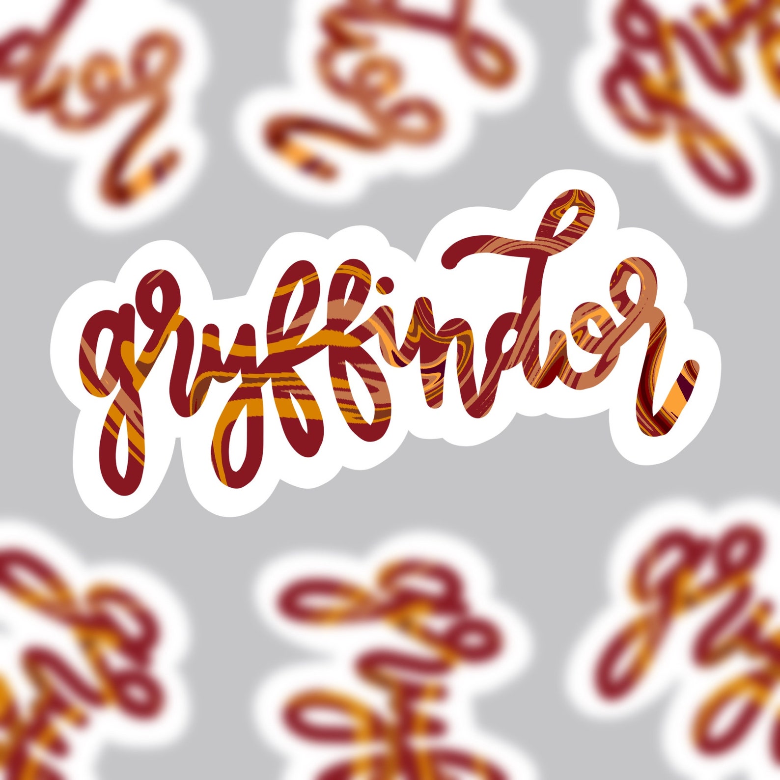 Gryffindor Sticker Gryffindor House Sticker laptop sticker | Etsy