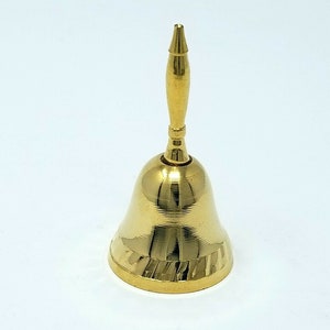 3&quot; Brass Hand Bell Wiccan Pagan Witchcraft Altar Supply Ritual Hand Hammered