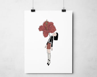poster romantic flower