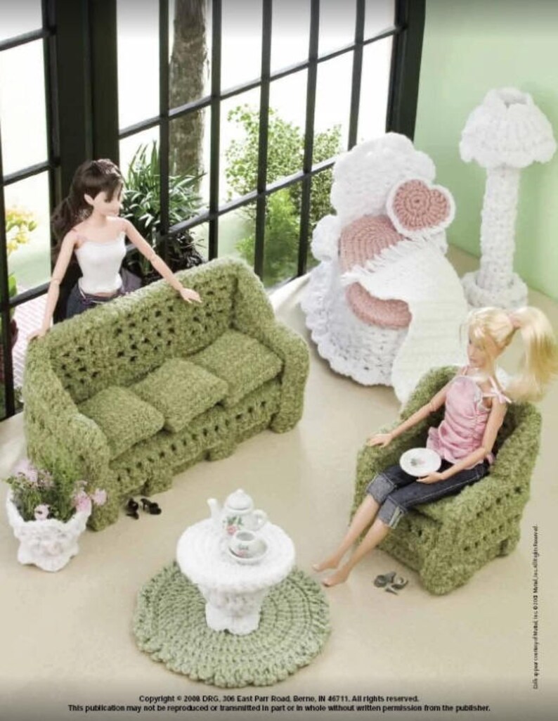 crochet barbie furniture patterns