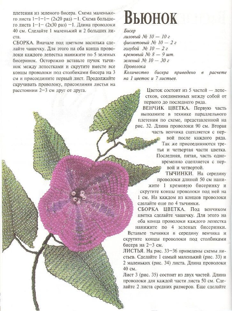 Вьюн схема цветная. Бисероплетение схемы цветов Вьюн. Вьюнок из бисера. Вьюнок из бисера схема. Вязание крючком Вьюнок.