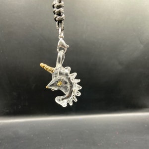Handmade Glass Unicorn Pendant Necklace Charm