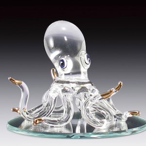 Handmade Blown Glass Octopus