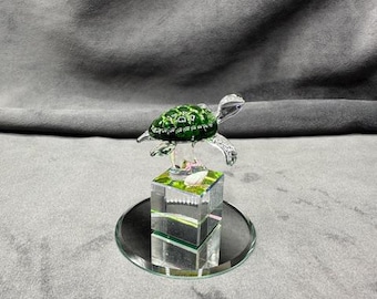 Sea Turtle Glass Figurine - Hand Made Glass