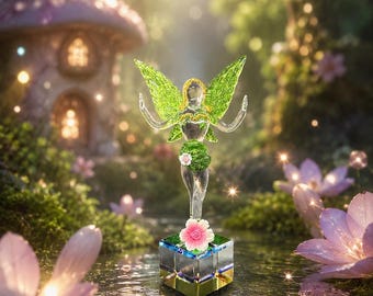 Hand Made Blown Glass Pixie Fairy