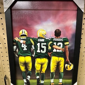 Green Bay Packers Football - Best QB&#39;s Framed Print