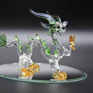 Hand Made Glass Dragon - Fire Dragon