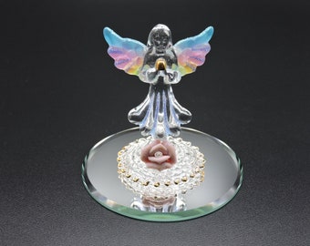 Hand Made Glass Floating Angel