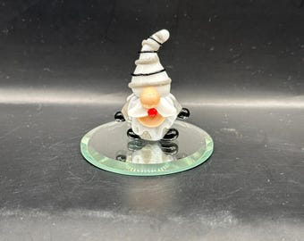 Handmade Blown Glass Mini Gnome