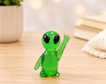 Hand Made Glass Mini Alien