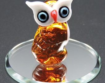 Hand Made Glass Mini Owl