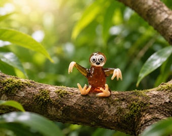 Handmade Glass Mini Sloth