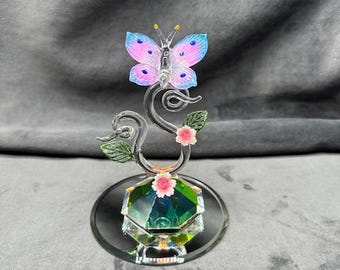 Hand Made Small Blown Glass Butterfly - MAGNIFICENT Butterfly