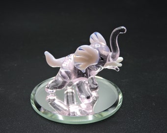 Hand Made Glass Mini Elephant