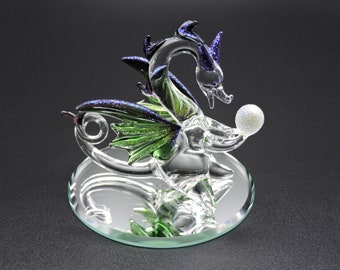 Handgemachter Glasdrache - Dragon Gaze