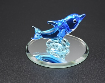 Hand Made Glass Mini Dolphin