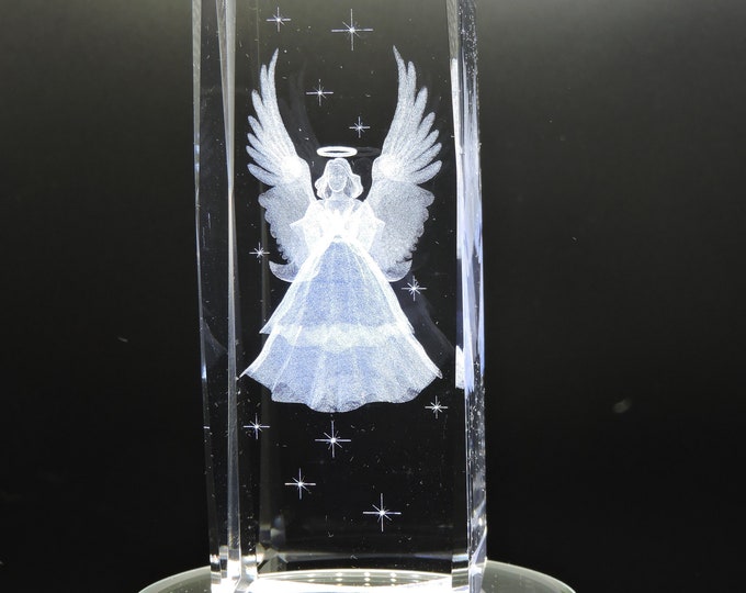 Cristal Darques 24 Lead Crystal Angel Figurine Christmas Decoration Holiday Decor Etsy