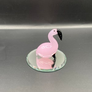 Handmade Glass Mini Flamingo