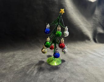 Handmade Blown Glass Christmas Tree