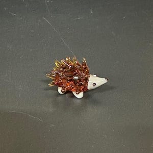 Handmade Blown Glass Mini Hedgehog