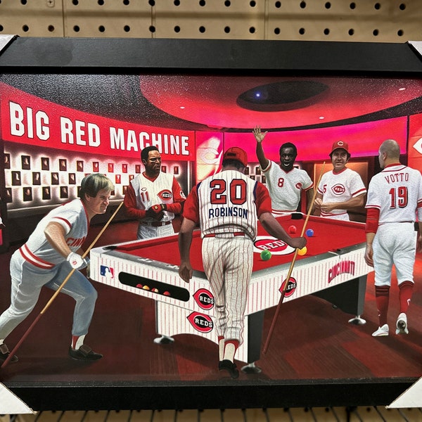 Cincinnati Reds Locker Room - Framed Print