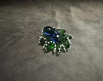 Handmade Blown Glass Octopus