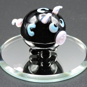 Hand Made Glass Mini Pig