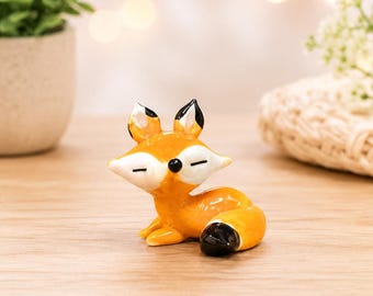 Hand Made Glass Mini Baby Fox