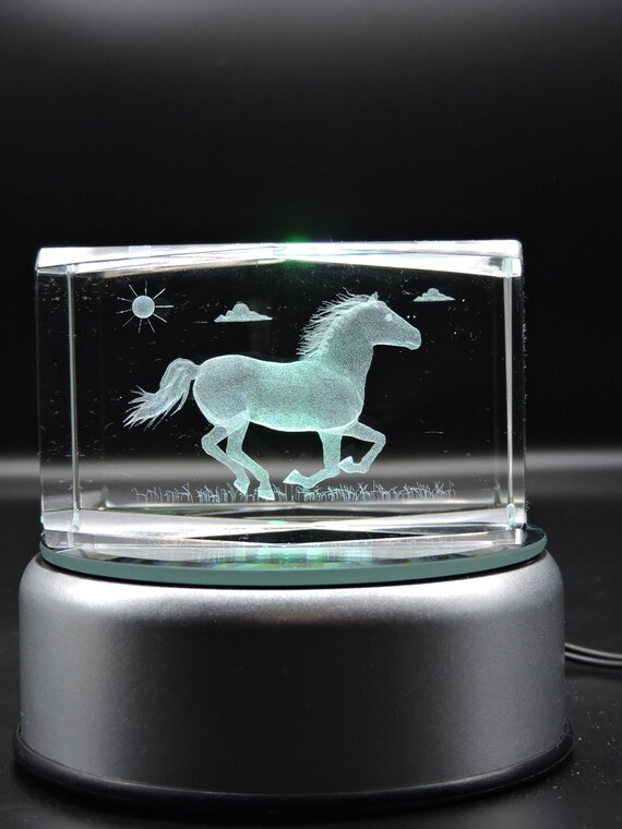 Friendship Poem 3D Glass Laser Cube
