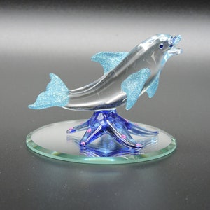 Hand Made Glass Dolphin - Flipper Star