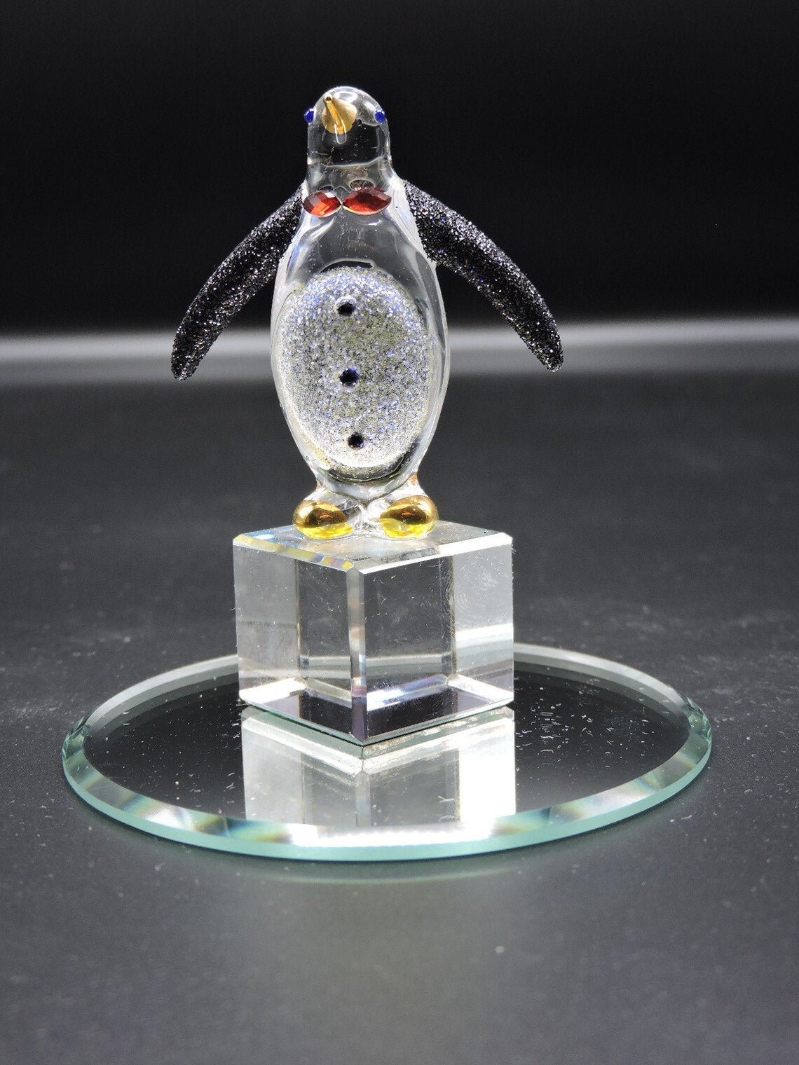 Hand Made Glass Penguin Etsy