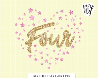 Download 4th birthday svg | Etsy