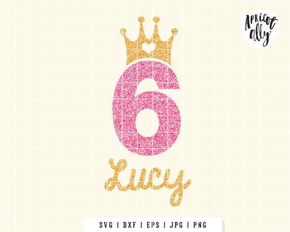 Download Svg 6th Birthday Svg Sixth Birthday Svg Birthday Girl 6th Etsy
