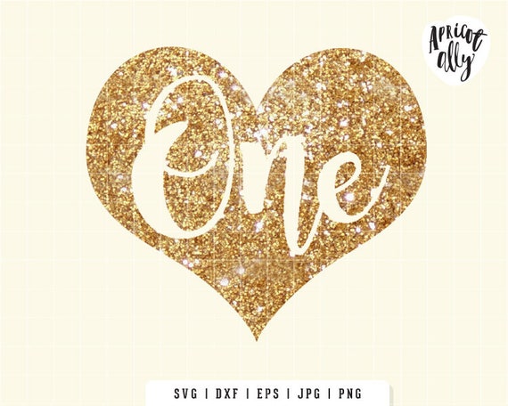 Download Svg 1st Birthday Svg First Birthday Svg Heart Gold 1st Baby Etsy