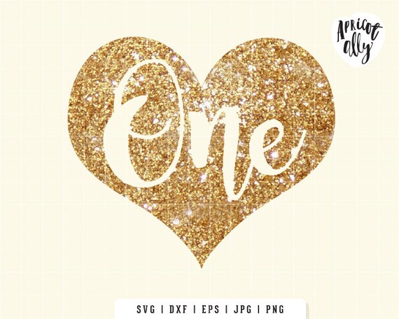 Download 1st Birthday Svg Svg First Birthday Svg Heart Gold 1st Baby Etsy