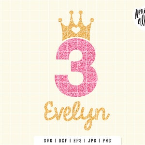 3e verjaardag SVG, SVG derde verjaardag, svg Birthday Girl, derde verjaardag svg, svg snijden bestand, verjaardag drie svg, Instant downloaden - K026