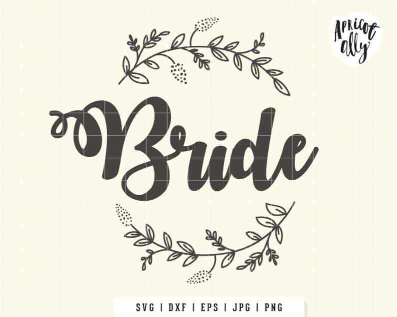 Bride SVG Wedding Svg Bride Label Wedding Sticker Wedding - Etsy