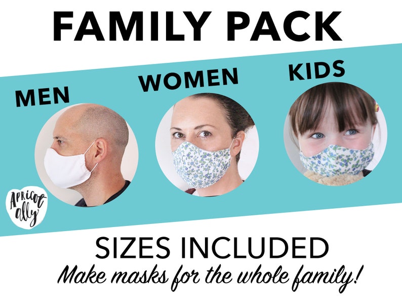 Face Mask Pattern Easy Sewing Pattern Washable Face Mask Etsy