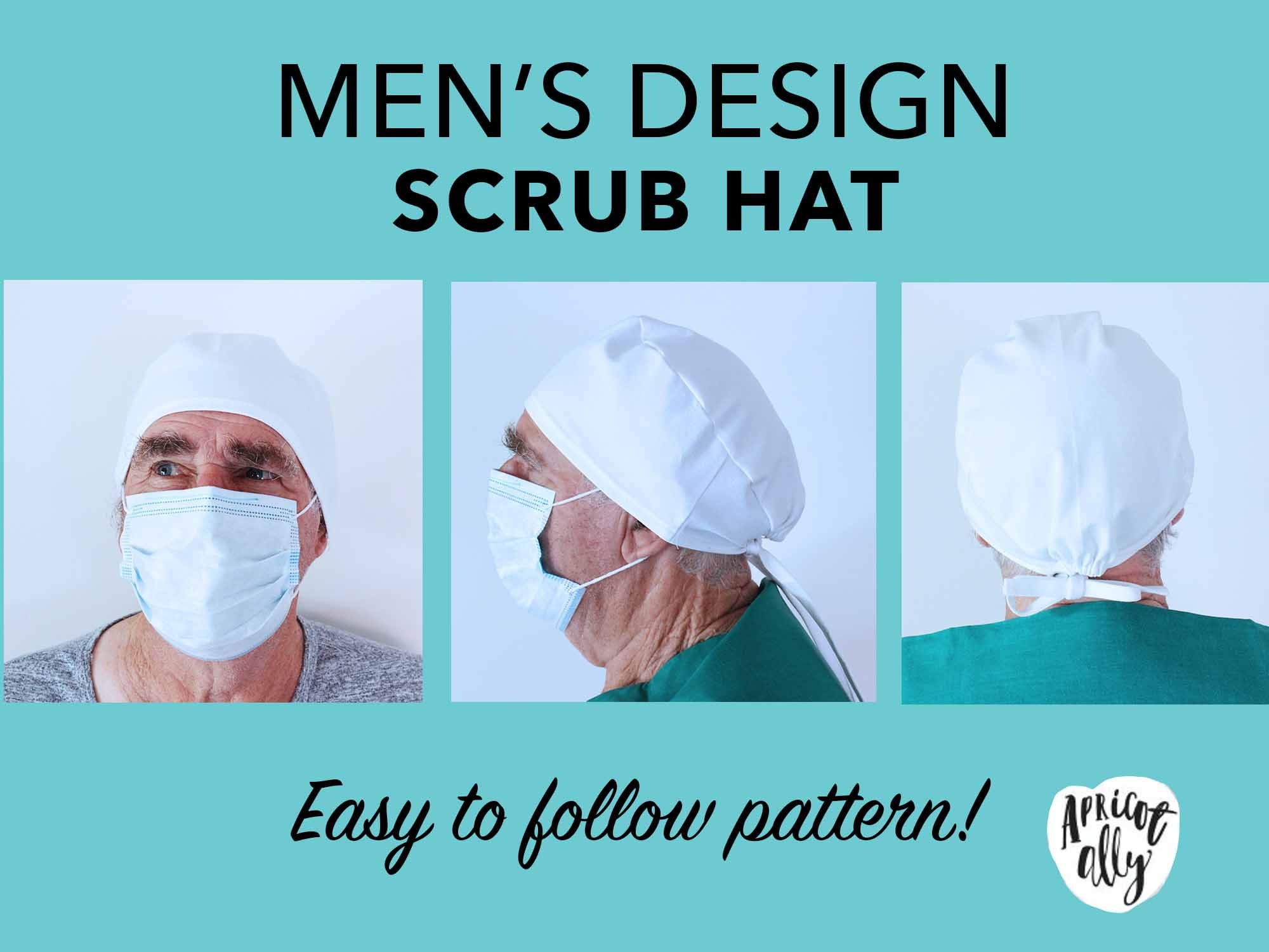 Mens Unisex Scrub Hat Pattern Easy Sewing Pattern Medical Etsy