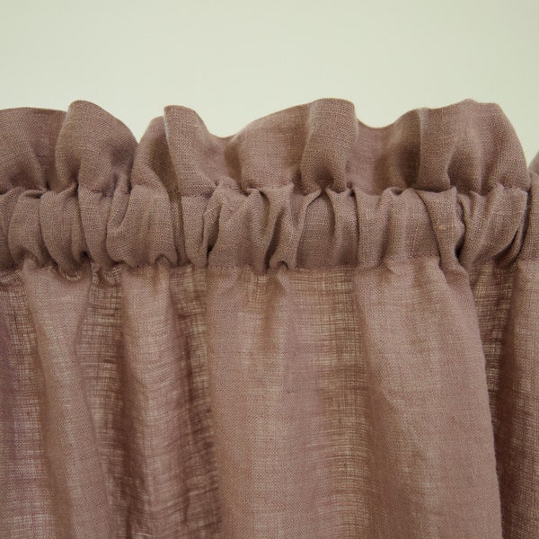 Rod Pocket Curtains With Header Etsy