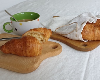 Borsa per prodotti in lino in vari colori. Borsa portaoggetti. Borsa riutilizzabile. Borsa per il pane in lino. Set di 3 Sacchetti in lino per pane, baguette. Idea regalo per hostess.