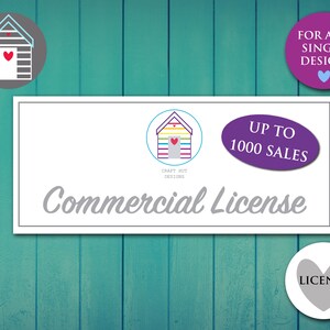 Commercial License for any Single Digital Download Design Use for SVG Png Pdf Dxf Eps Files - 1000 SALES